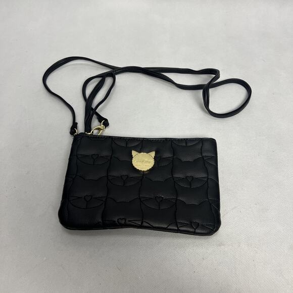 Luv Betsey by Betsey Johnson Black Cat Crossbody Purse Bag - Picture 1 of 8